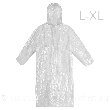 Ochranný plášť s kapucňou na patenty,1-rázový L-XL