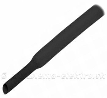 Bužírka zmršťovacia ET100 -  6,4 / 3,2mm  čierna