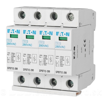 Zvodič prepätia EATON SPBT12-280/4 B+C /T1+T2/4pól