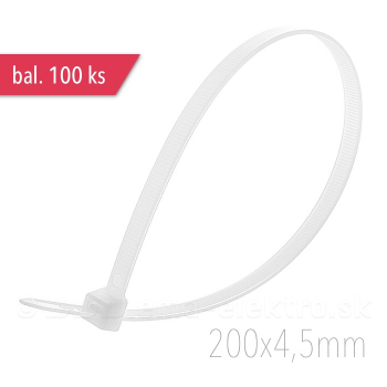 CIMCO páska sťahovacia biela  200x4,5 mm (100ks)
