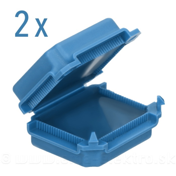 Box ochranný gélový SADA 45x37x24mm, blue (2ks)