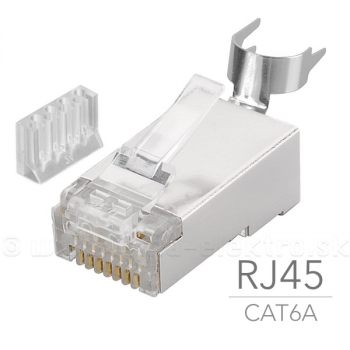 Konektor RJ-45  8PIN CAT6,6A F/STP pre drôt