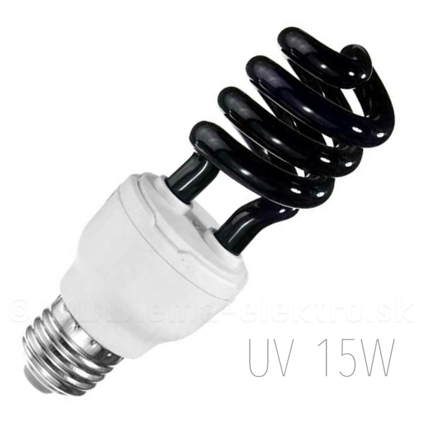 Žiarivka UV 15W E27 230V, ultrafialová
