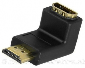 Redukcia HDMI (A) F na HDMI (A) M uhlový