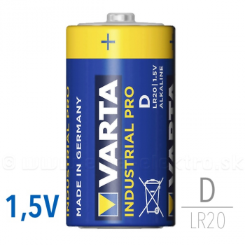 Batéria VARTA Industrial PRO D 1,5V LR20 PROFI