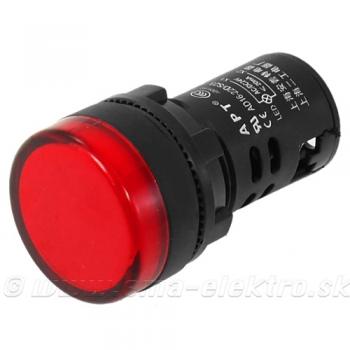 Kontrolka LED 230V, 29mm červená