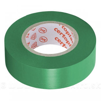 Izolačná páska TRACON 19mm/20m zelená