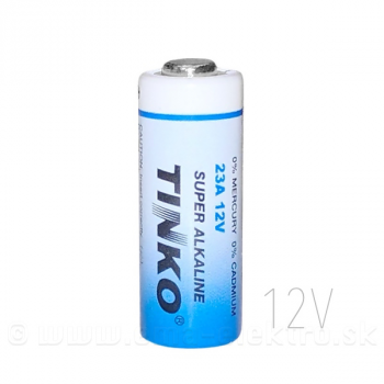 Batéria TINKO 12V A23 alkalická, 10,3x28,5mm