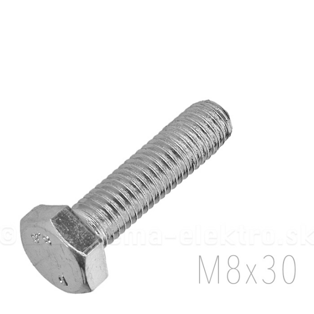 Skrutka M8x30 - DIN 933 Zn