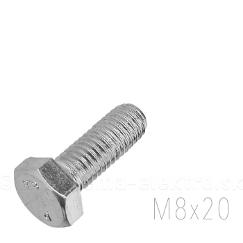 Skrutka M8x20 - DIN 933 Zn