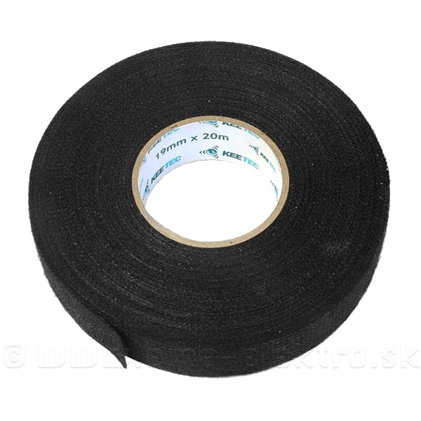 Izolačná páska textilná IPC 20, 19mm/20m čierna