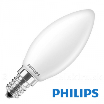 LED žiarovka  4,3W E14 PHILIPS B35 FR, teplá biela