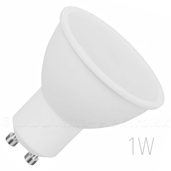 LED žiarovka  1W SMD GU10, studená biela
