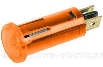 Kontrolka 230V, 16mm oranžová