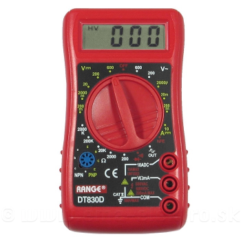  Multimeter DT-830D s akustickou signalizáciou