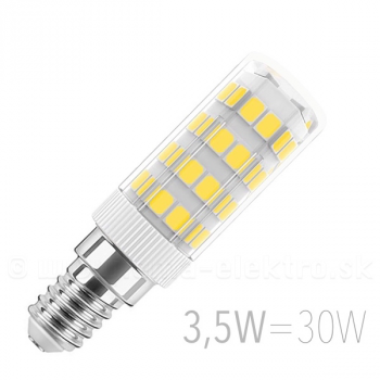 LED žiarovka  3,5W E14 230V, 6000K, 50x16mm