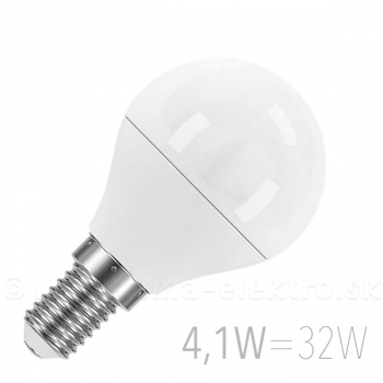 LED žiarovka  4W E14 230V miniGLOBE, teplá biela