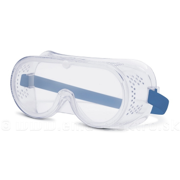 Okuliare ochranné EXTOL transparentné s gumičkou