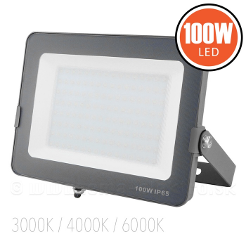 LED reflektor 100W WW/NW/CW 8000lm IP65, šedý