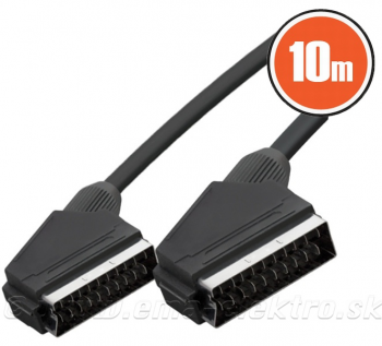 Kábel prepojovací SCART / SCART 21PIN 10m