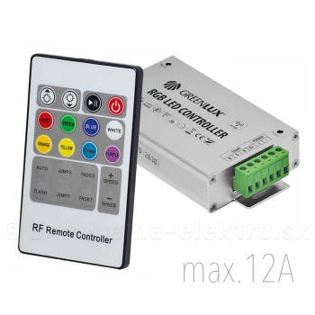 Diaľkový ovládač k RGB LED pásu RGB LED CONTROLLER